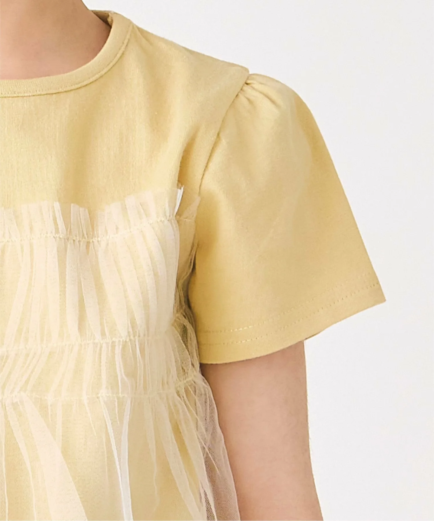 Шифоновая футболка Ever Closet, цвет Mustard — фото 4