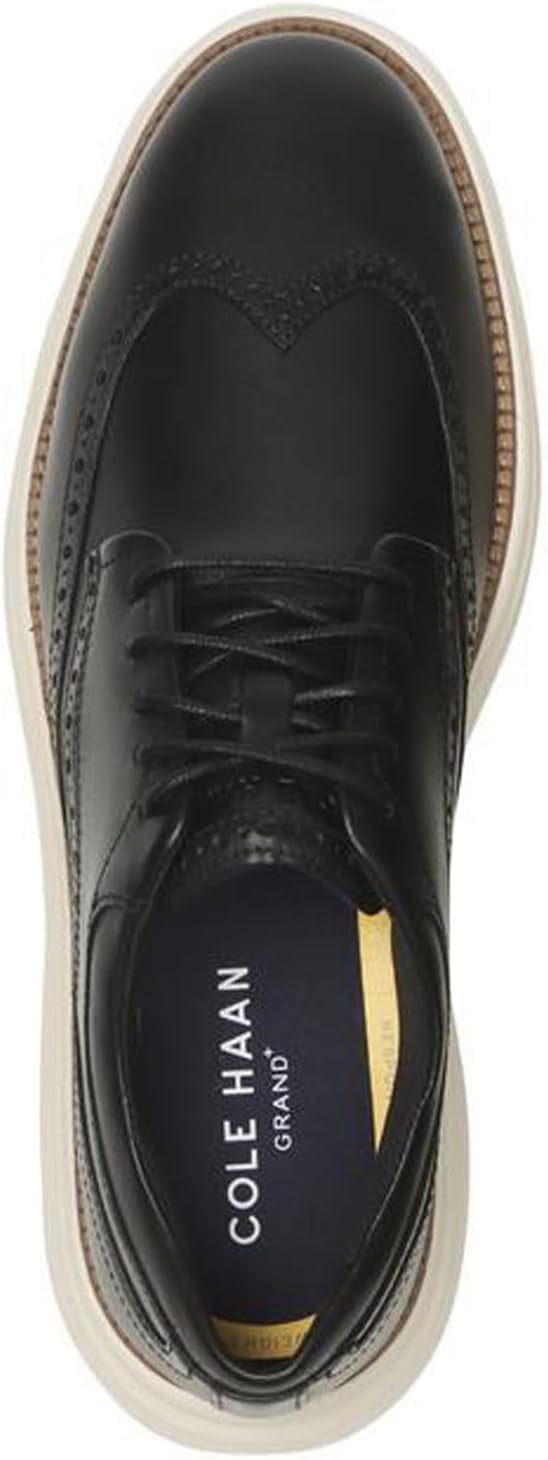 Мужские оксфорды Cole Haan Grand Ultra с ультралегким крыловым носком, слоновая кость/черный — фото 3
