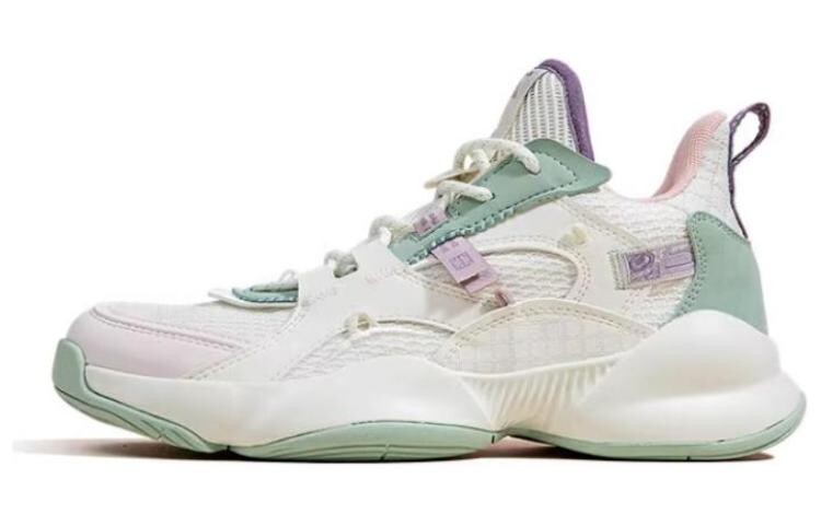 

Баскетбольные кроссовки Basketball Shoes Women's High-Top Qiaodan, цвет Ivory/jade green