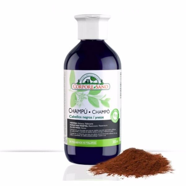 

Увлажняющий шампунь Champú Henna Cabello Negro Corpore Sano, 300 мл