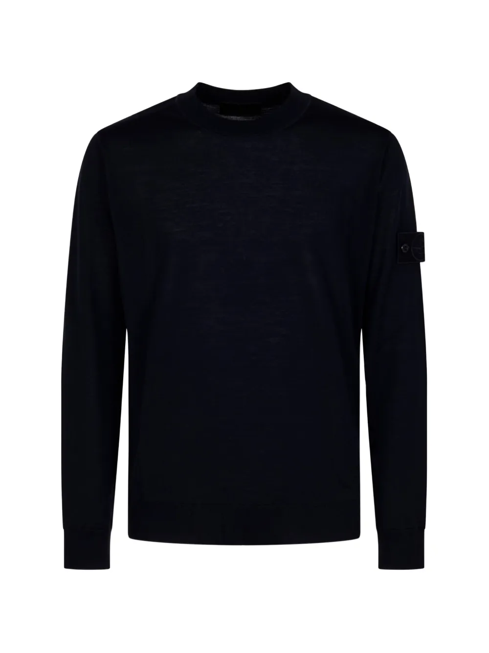 

Свитер с круглым вырезом и нашивкой с логотипом Stone Island, синий