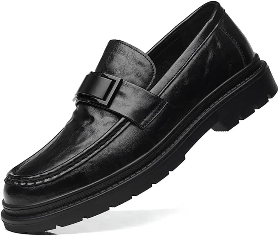 Туфли кожаные ортопедические на каблуке, Black UOPYNE