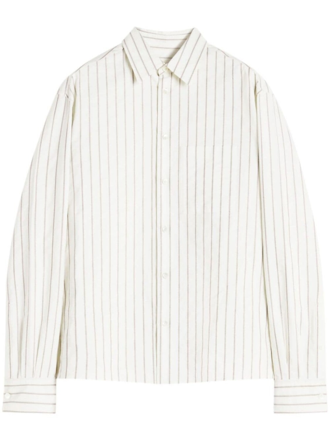 

Lanvin полосатая рубашка, нейтральный цвет