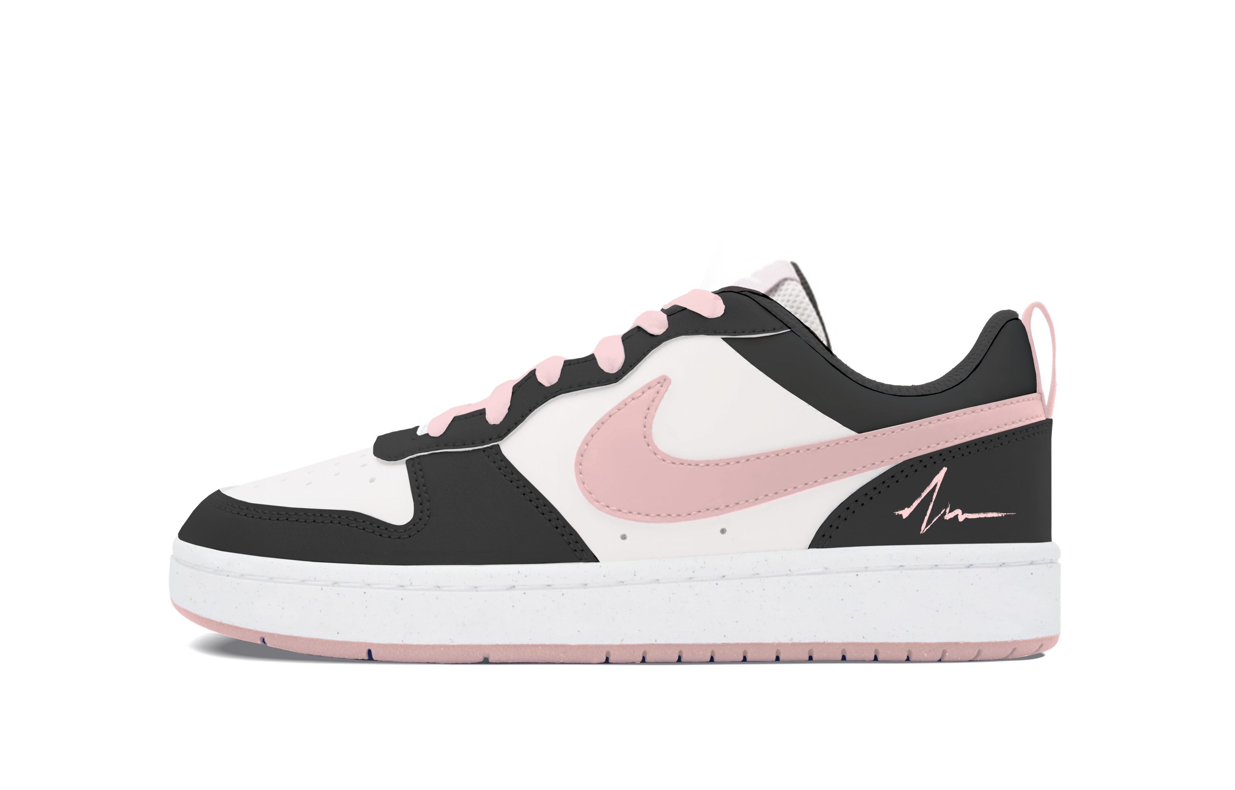 

Детские кроссовки для скейтбординга Court Borough с нескользящей подошвой и износостойкими подошвами для подростков Nike, персик