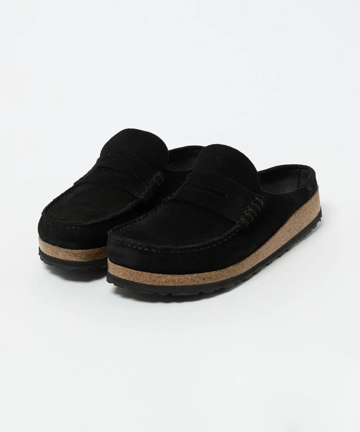 Мужские сандалии из натуральной кожи Naples BIRKENSTOCK чёрные — фото 2