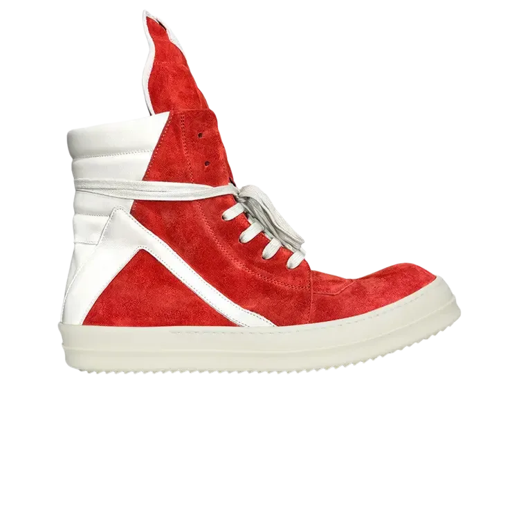 Кроссовки Rick Owens Geobasket 'Carnelian Milk', красный