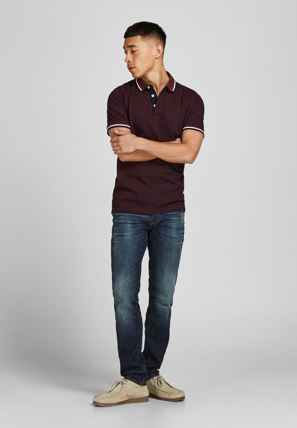 

Поло EPAULOS SS NOOS Jack & Jones, порт рояль