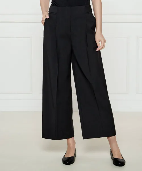 

Брюки из шерсти тамании Regular fit Boss, черный