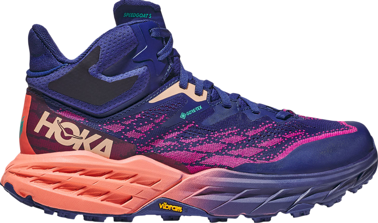 

Кроссовки Wmns Speedgoat 5 Mid GORE-TEX 'Bellwether Blue Camellia', синий