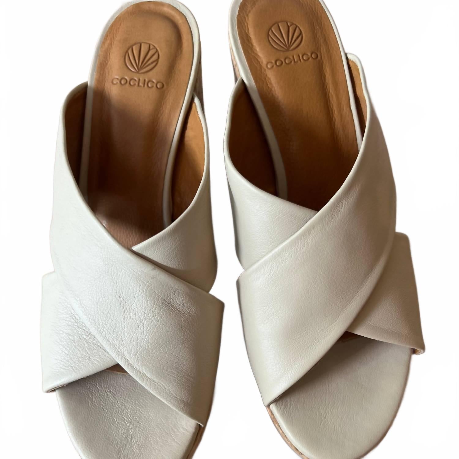 Women's Bing Wedge Sandal In Latte COCLICO, Latte