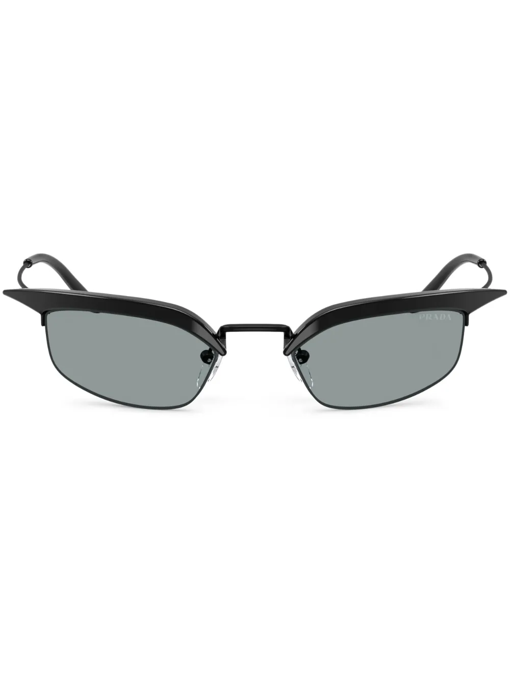 

Солнцезащитные очки в геометричной оправе Prada Eyewear, черный