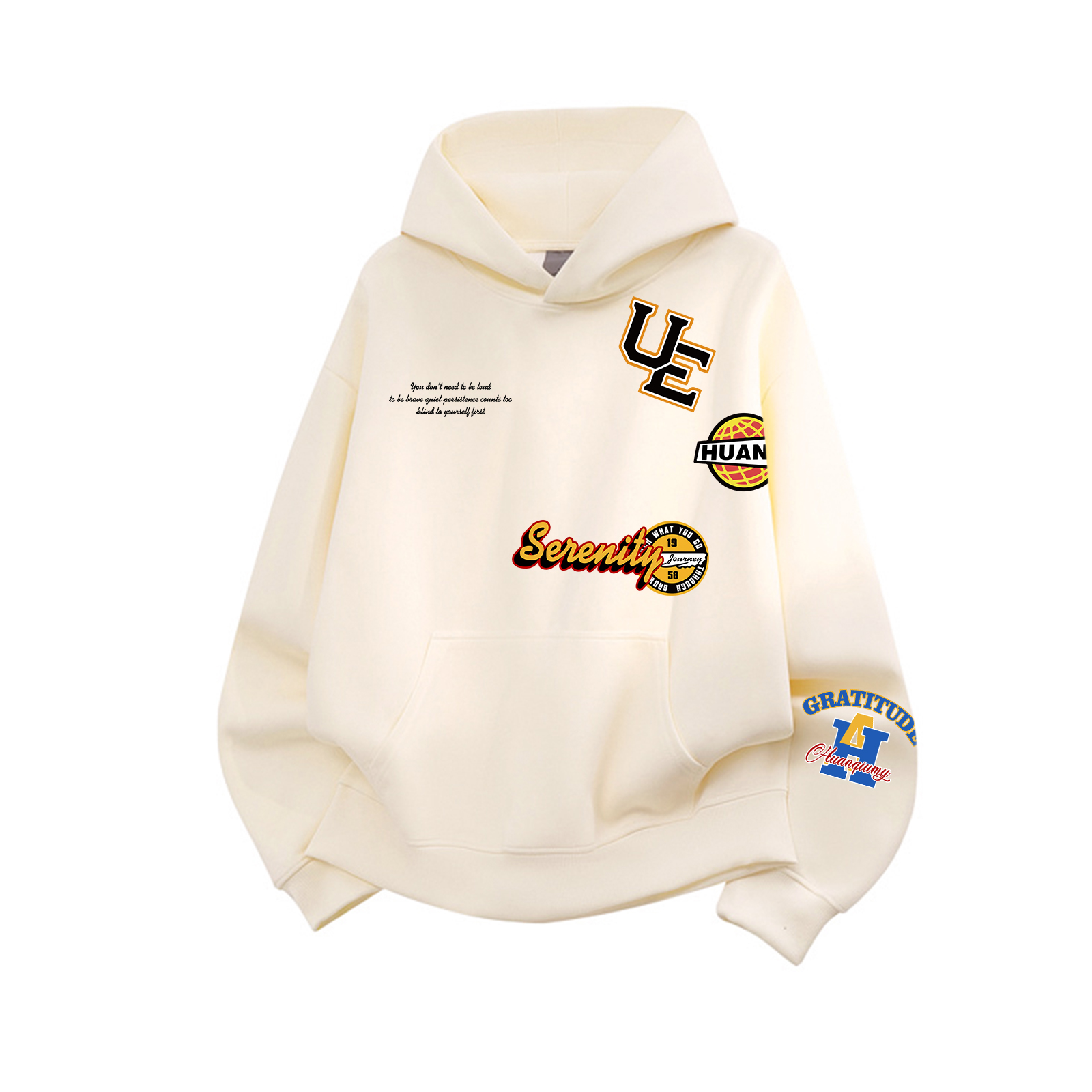 

Толстовка Unisex Hooded Moderate Heavyweight HUANQIU, оранжевый