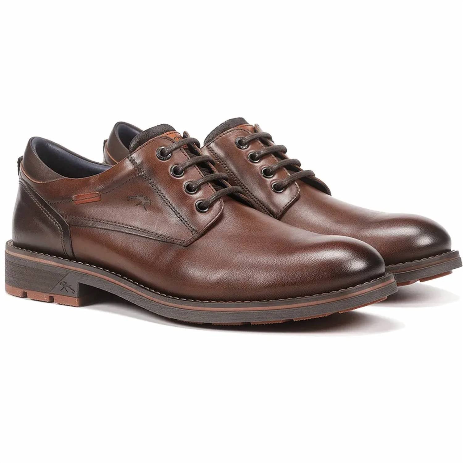

Мужские замшевые дерби Derby Shoes в цвете хаки-камел Fluchos