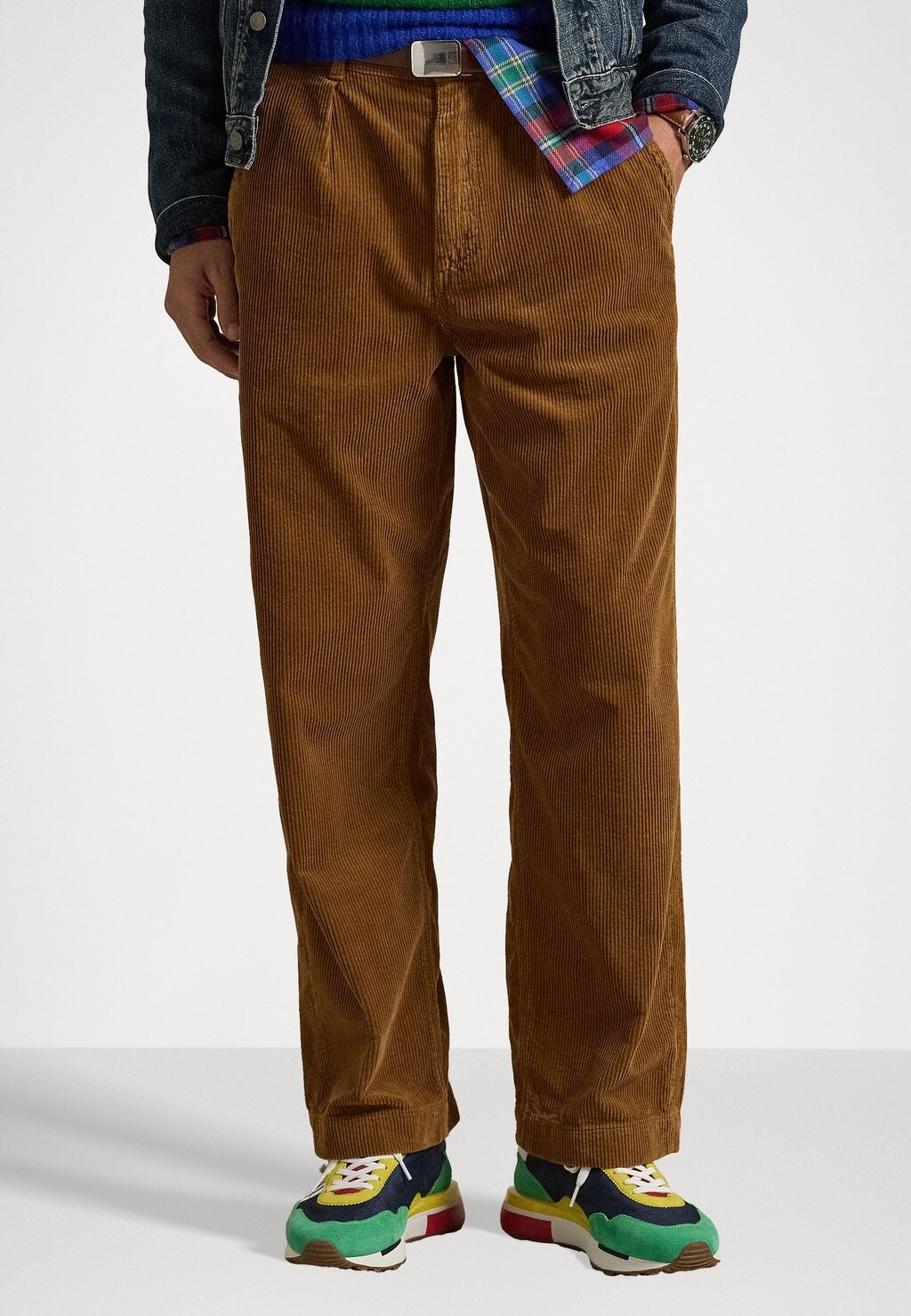 

Брюки CLASSIC FIT PLEATED CORDUROY PANT Polo Ralph Lauren, коричневый