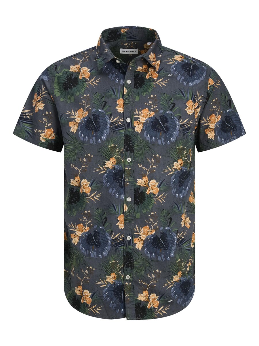 

Удобная рубашка на пуговицах Jack & Jones Plus JJHawaii, серый