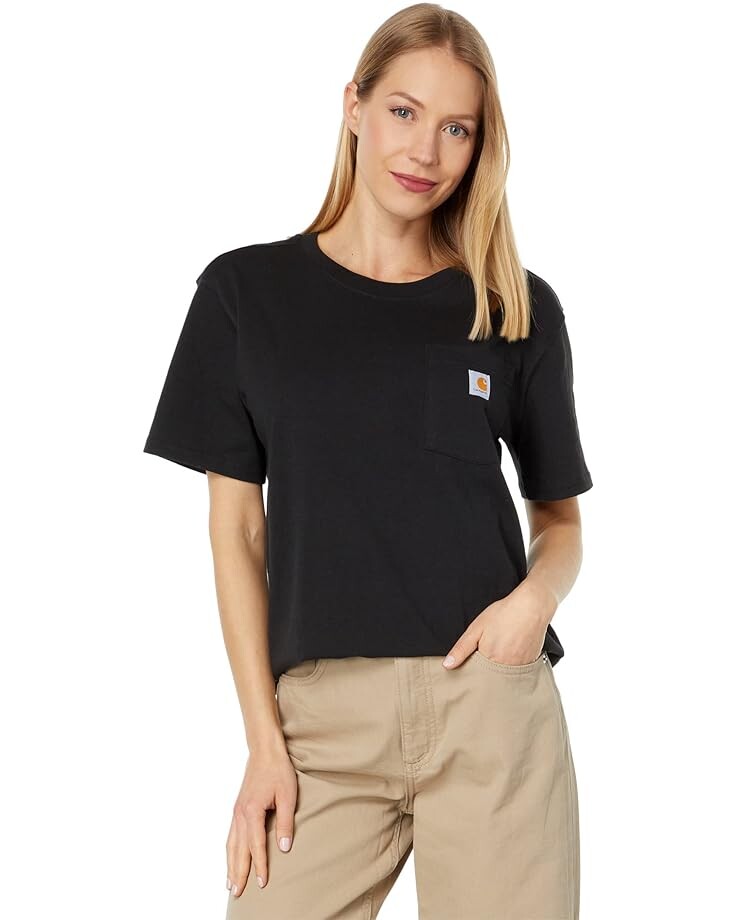 

Футболка Carhartt WK87 Workwear Pocket Short Sleeve, черный