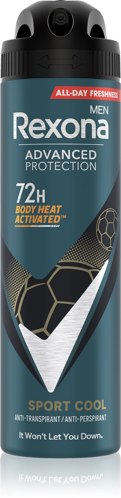 

Спрей-Антиперспирант для мужчин с улучшенной защитой 72 часа. Rexona, vyrams sport cool 150 мл