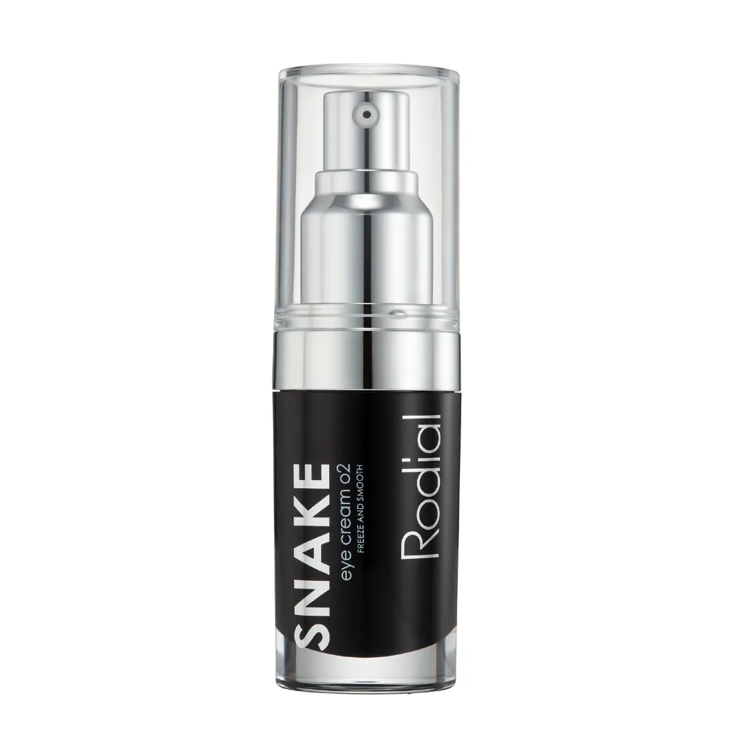 Крем для глаз Rodial Snake Eye Cream 02 0.51fl.oz, укрепляющий крем для глаз от морщин и тонких линий, легкая и бархатистая кремовая формула, трипептидная технология для выравнивания тона кожи.