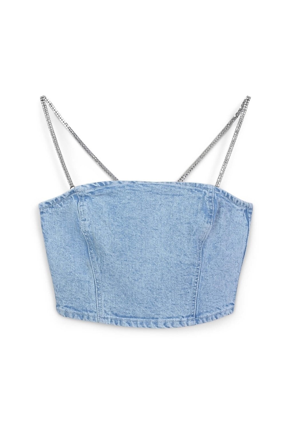 

Топ BANDEAUX STRASS Calliope, цвет Blu Denim Chiaro