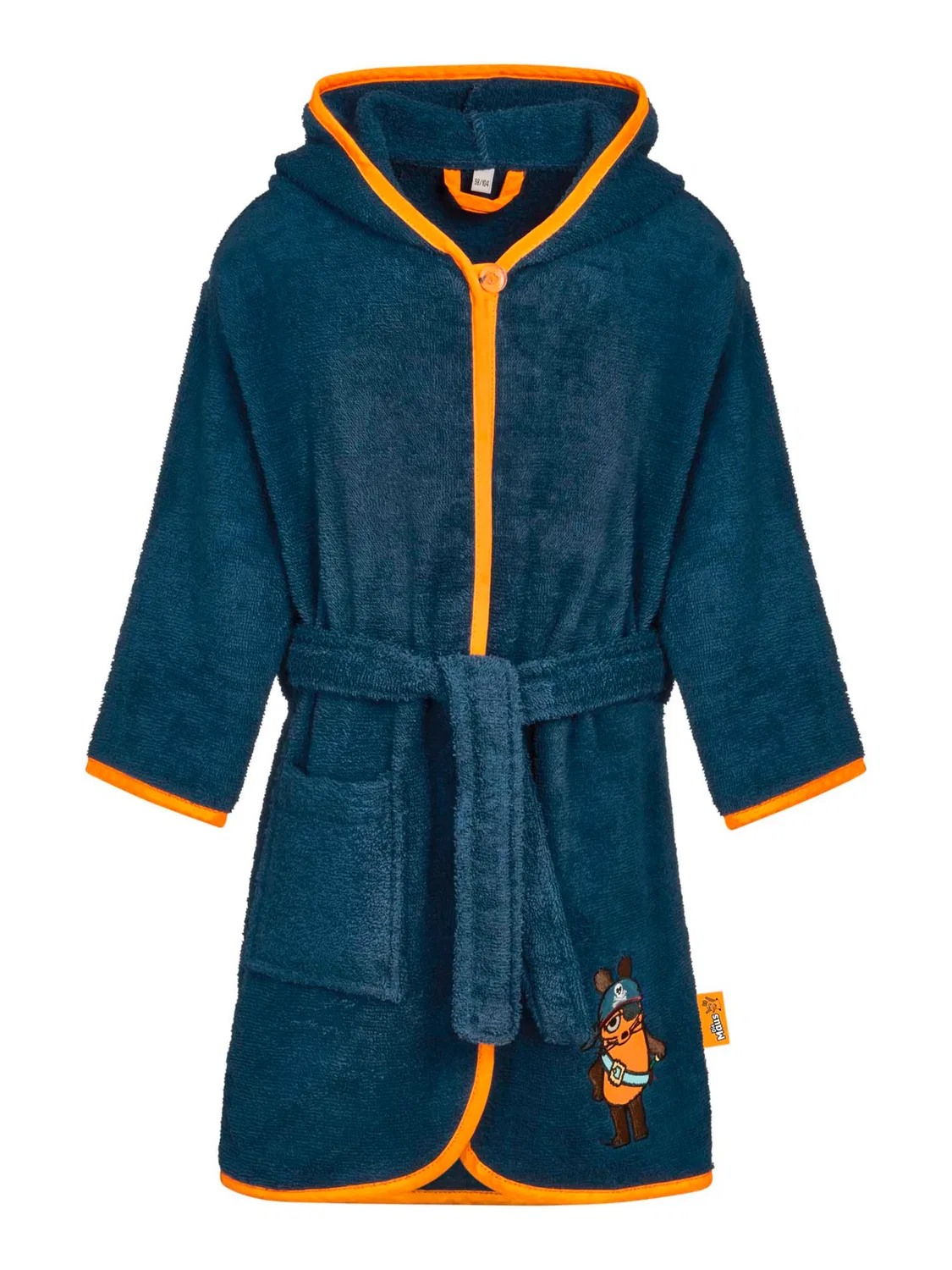Банный халат 'DIE MAUS PIRAT' Playshoes, Marine Blue