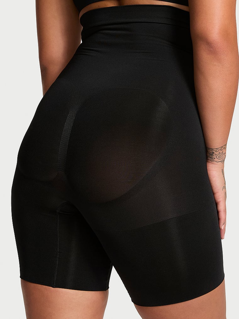 Корректирующее белье от Victoria Seamless Shaping шорты до середины бедра Victoria'S Secret, черный — фото 2