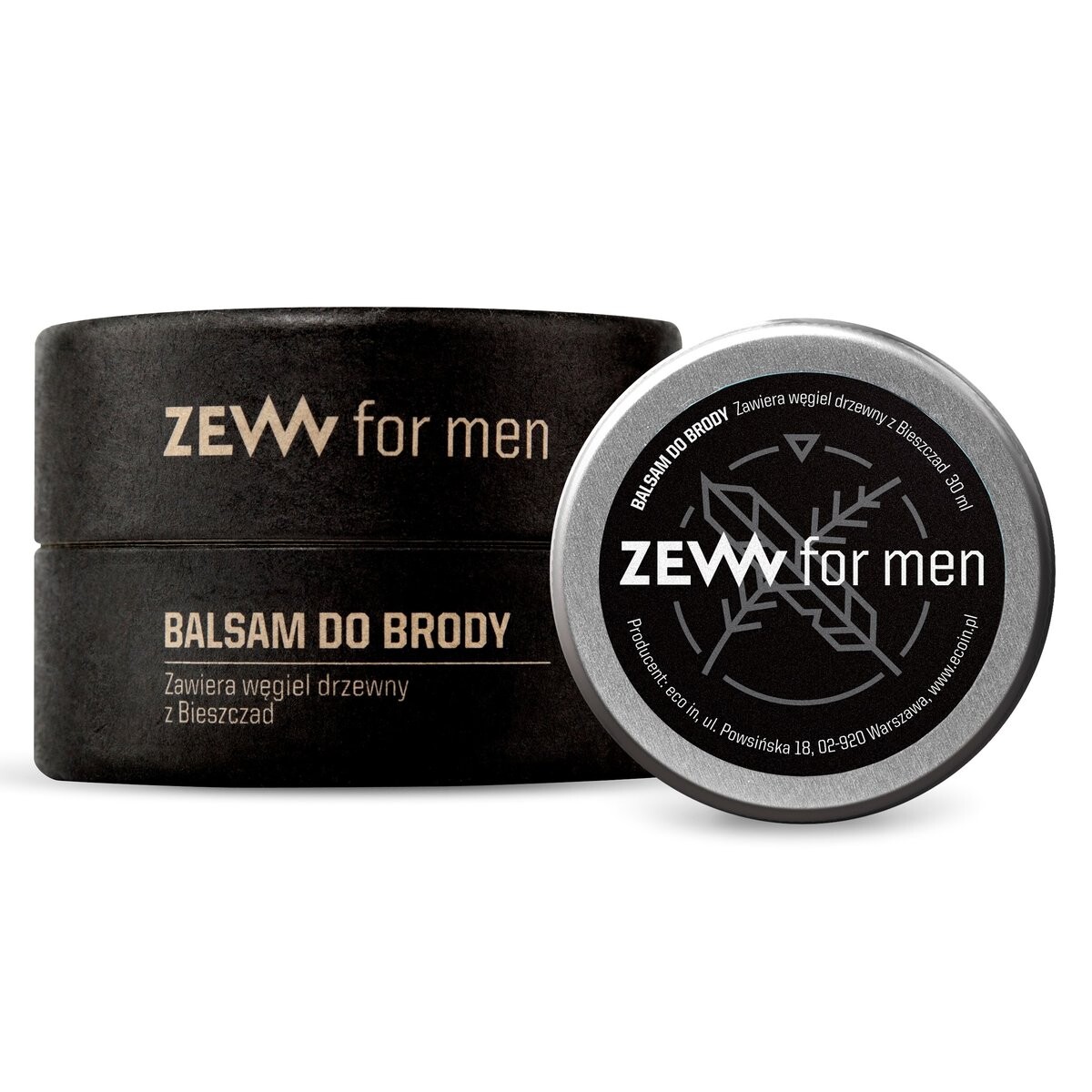 

Zew For Men, Угольный бальзам для бороды, 30 мл