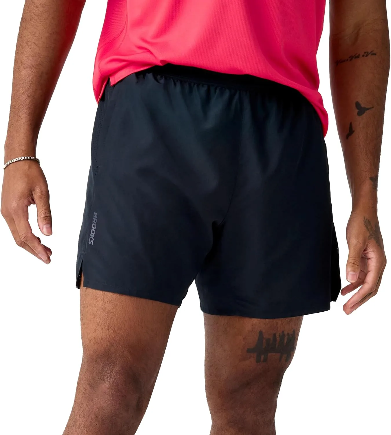 

Беговые шорты Brooks Men’s Dash 2-in-1 с встроенными боксерами, 4-Way Stretch и 6” Inseam