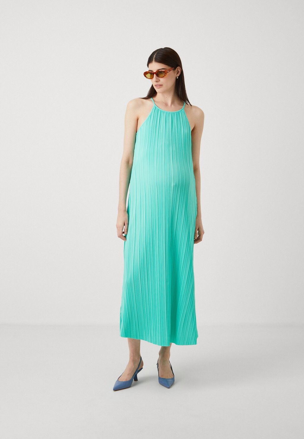 

Легкое платье OLMTINA LIFE PLEAT DRESS ONLY MATERNITY, зеленый