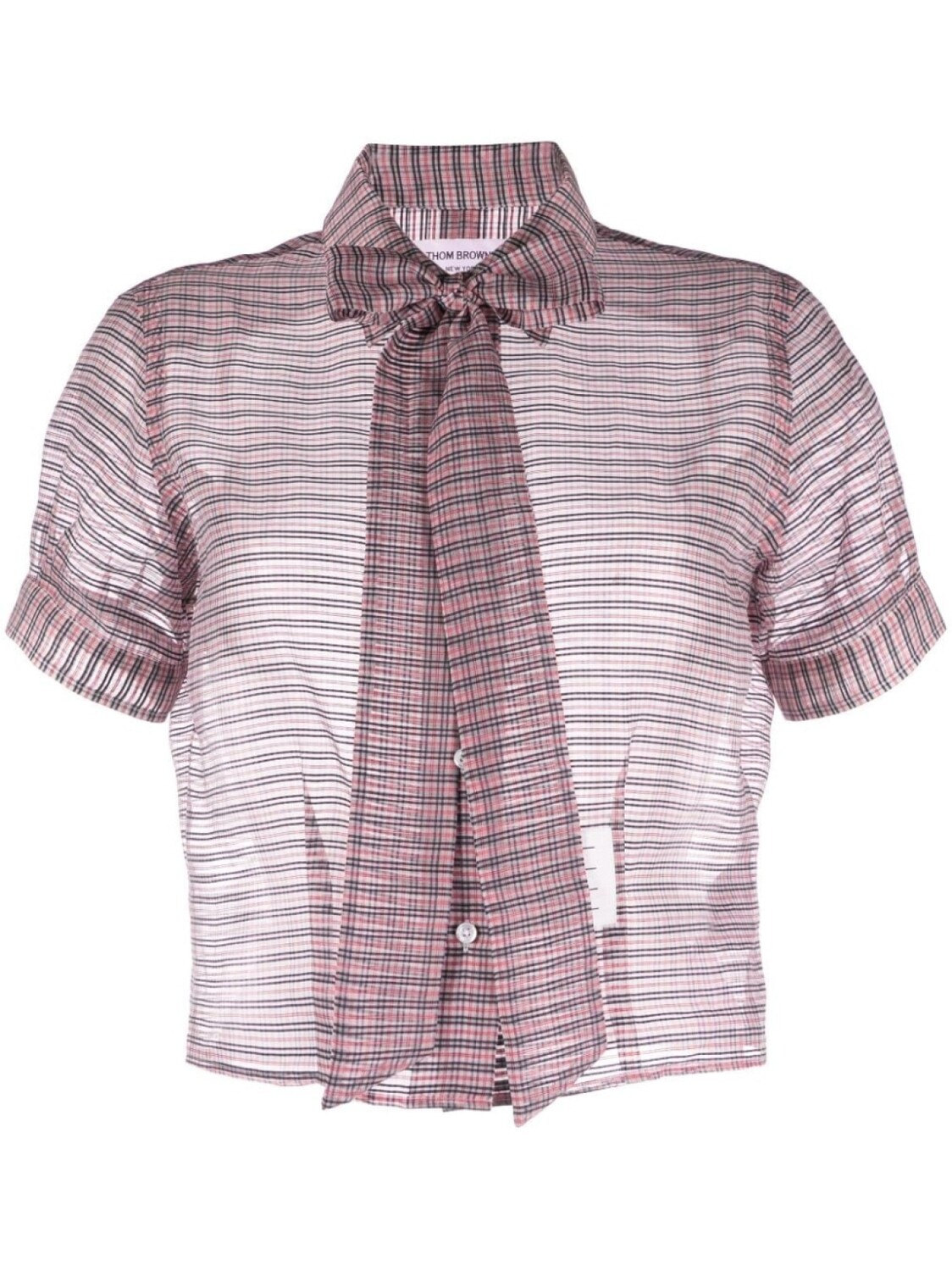 

Thom Browne клетчатая юбка с бантом, белый