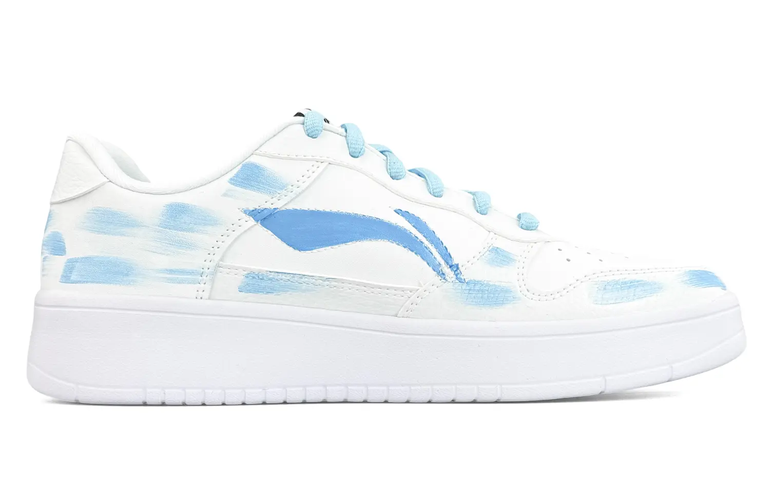 LINING Непромокаемые лодочные туфли Slip Resistant Abrasion Resistant Low top Skateboard Shoes для мужчин Cloud White Blue — фото 3
