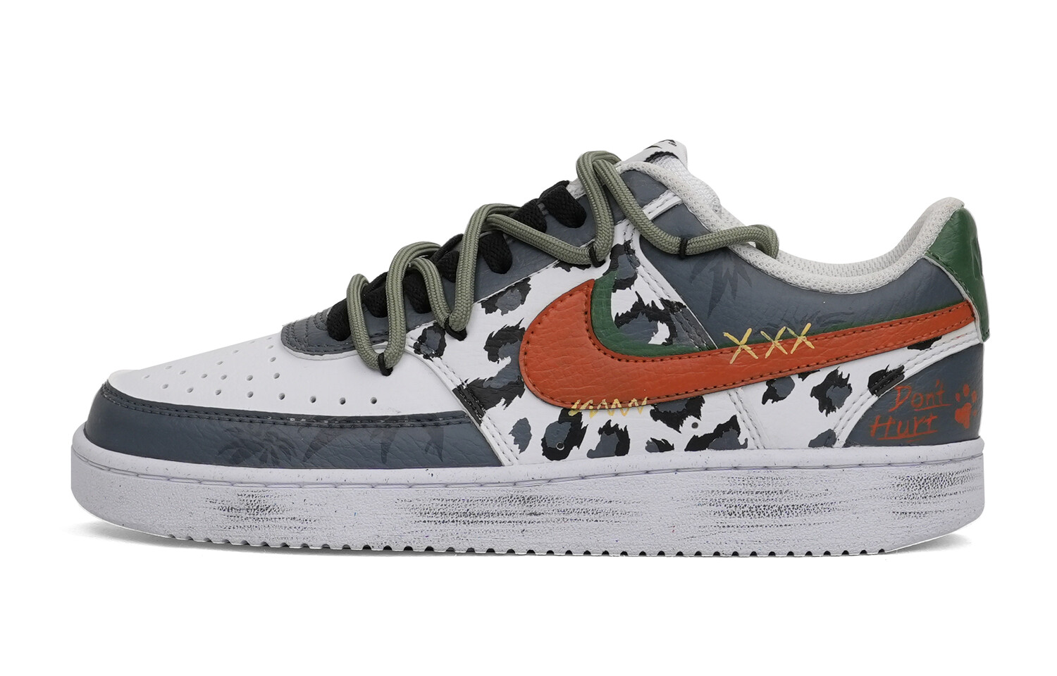 

Кроссовки Nike Court Vision 1 Skateboarding Shoes Men Low-top Gray, серый