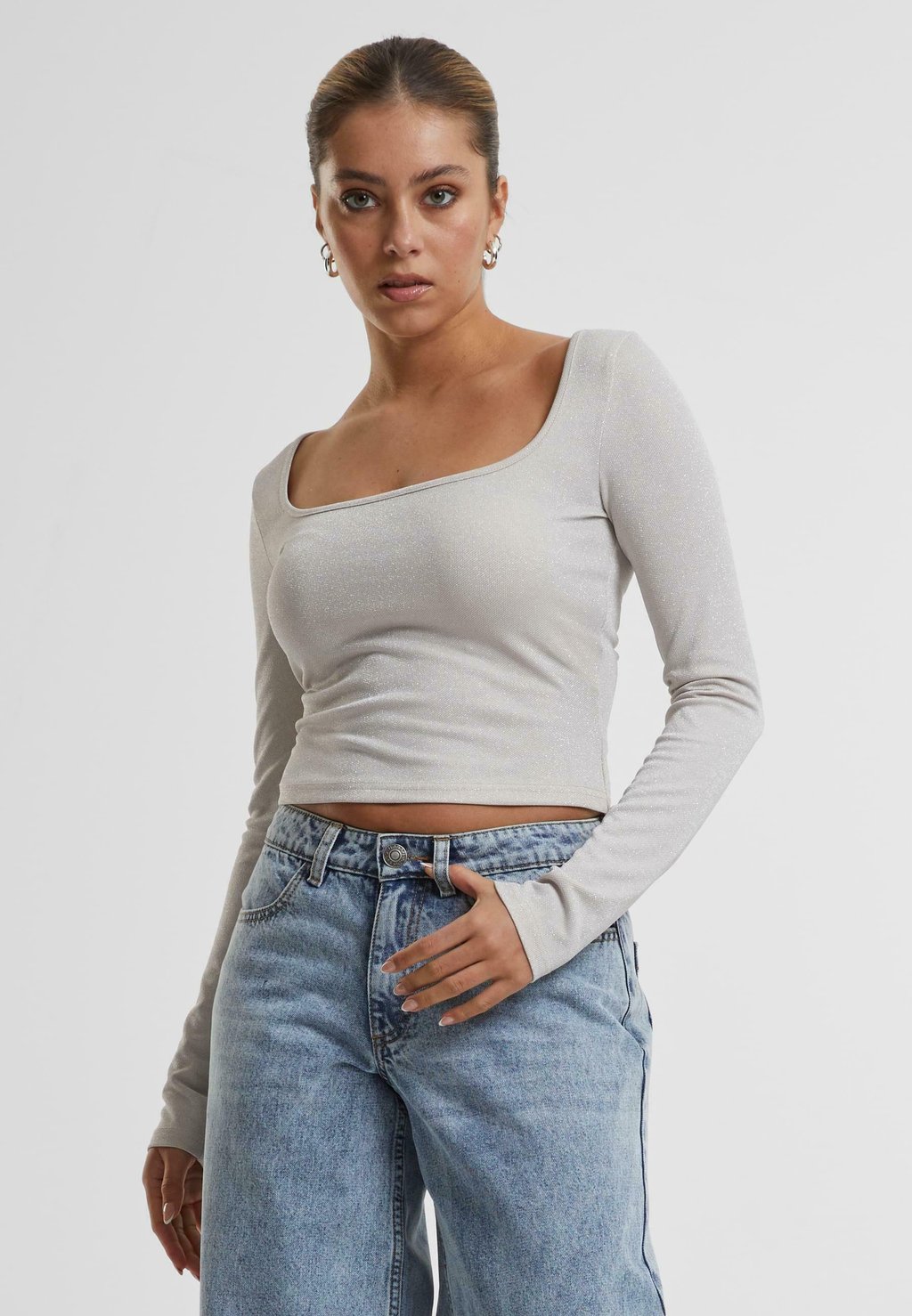 

Футболка с длинным рукавом SQUARE NECK Urban Classics, белый