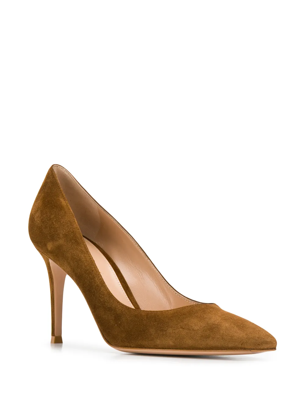 Туфли-лодочки с заостренным носком Gianvito Rossi, коричневый — фото 2