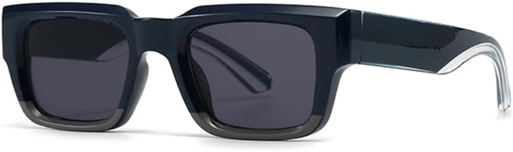 

Модные солнцезащитные очки с градиентным переходом цвета для женщин и мужчин в стиле панк, с широкими дужками, защитой от УФ-излучения UV400, в стиле ретро TVTBBVV, Dark Green Gray