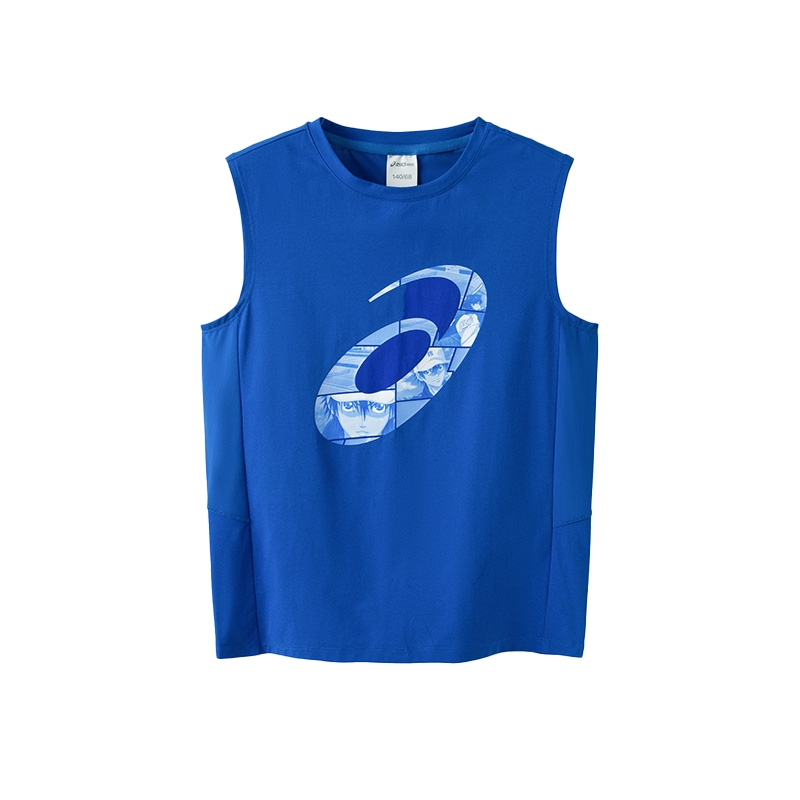 

Футболка спортивная xinwangqiuwangzi, lianmingkuan ss25 5000 для детей 3-7 лет ASICS, синий