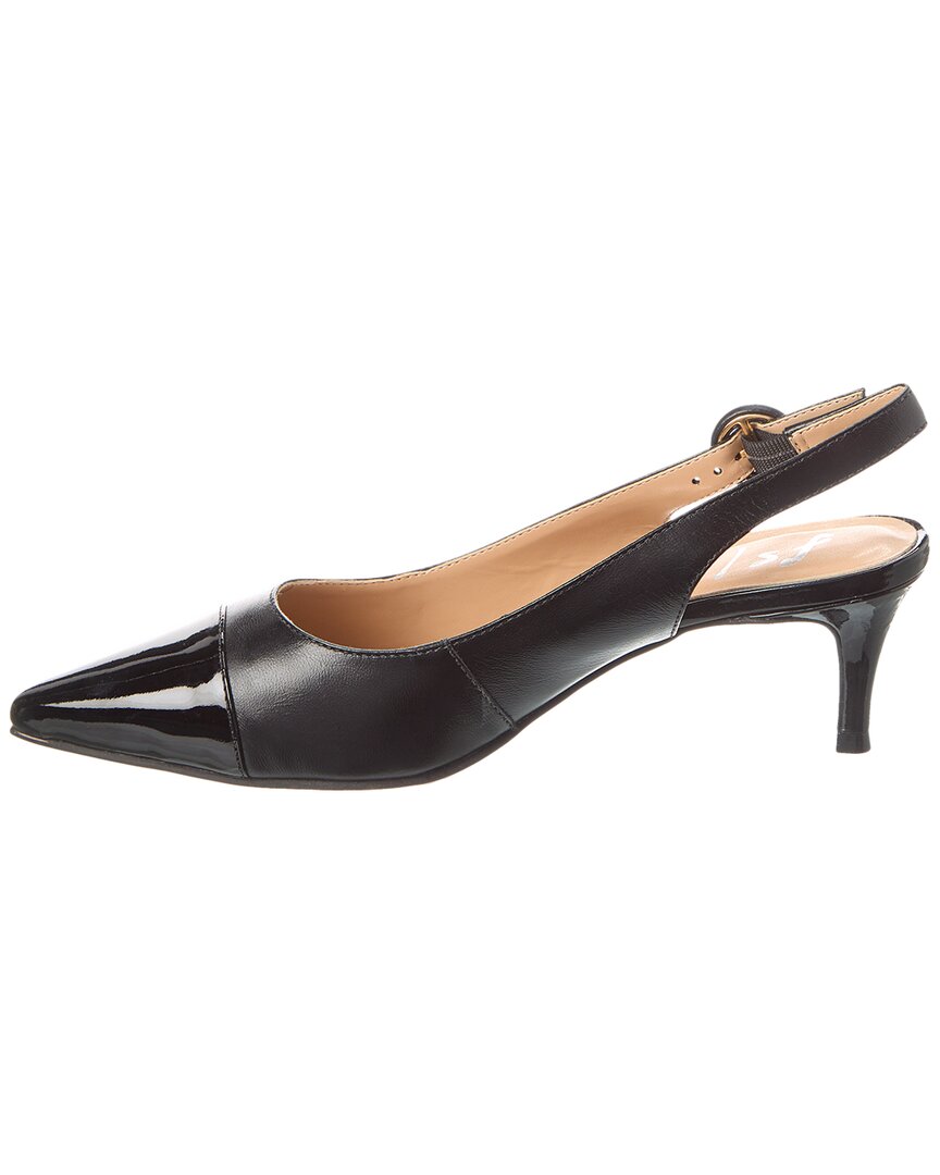 Туфли-лодочки Skylar из кожи на французской подошве French Sole, черный — фото 2