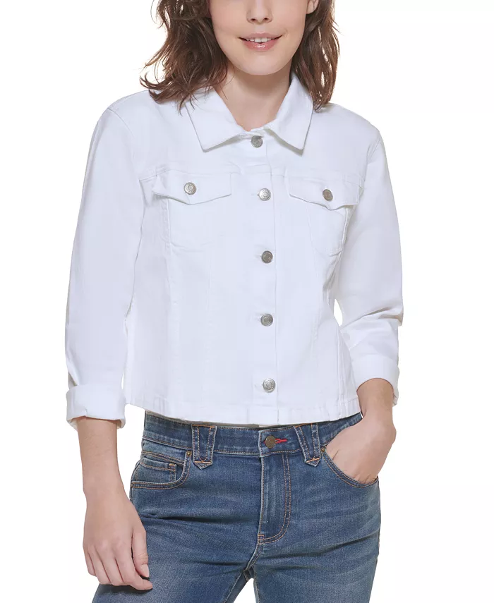 

Женская джинсовая куртка TH Flex Tommy Hilfiger, белый