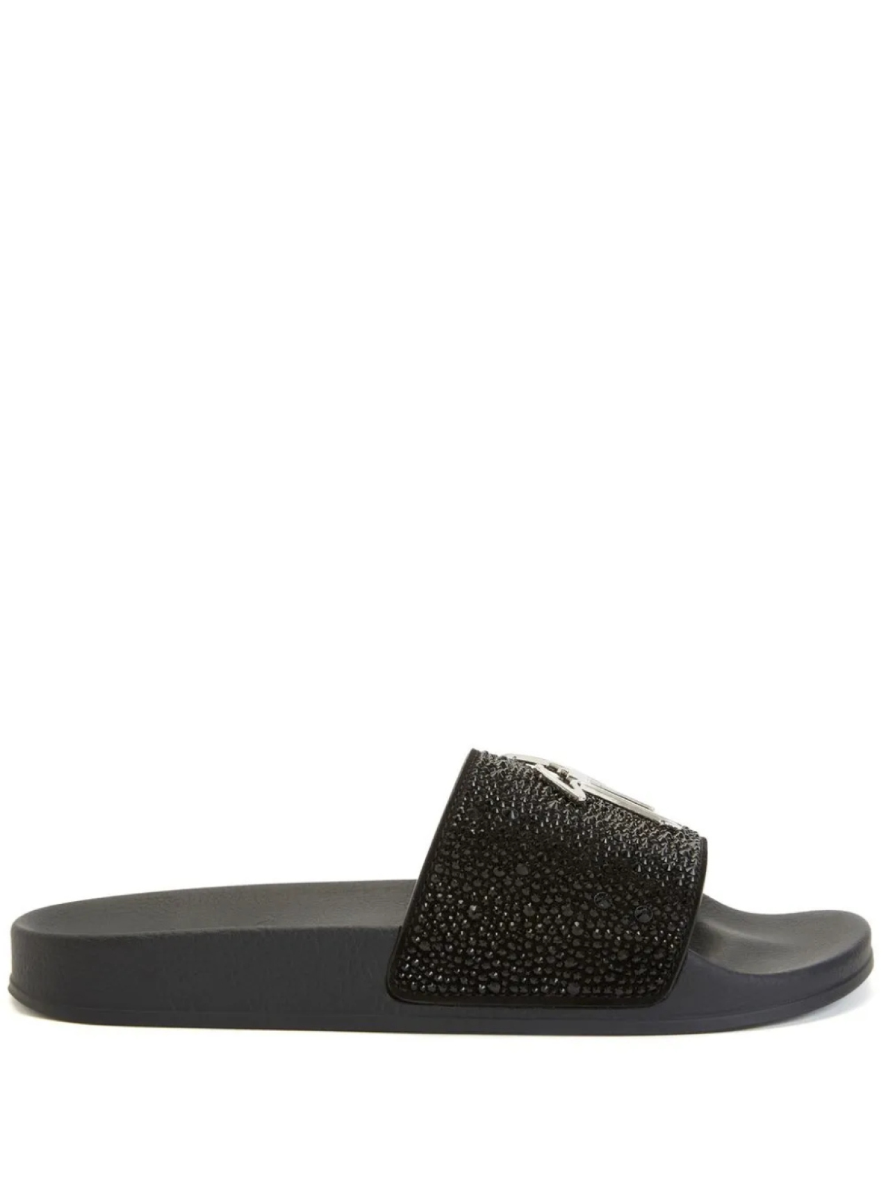

Giuseppe Zanotti шлепанцы со стразами, черный