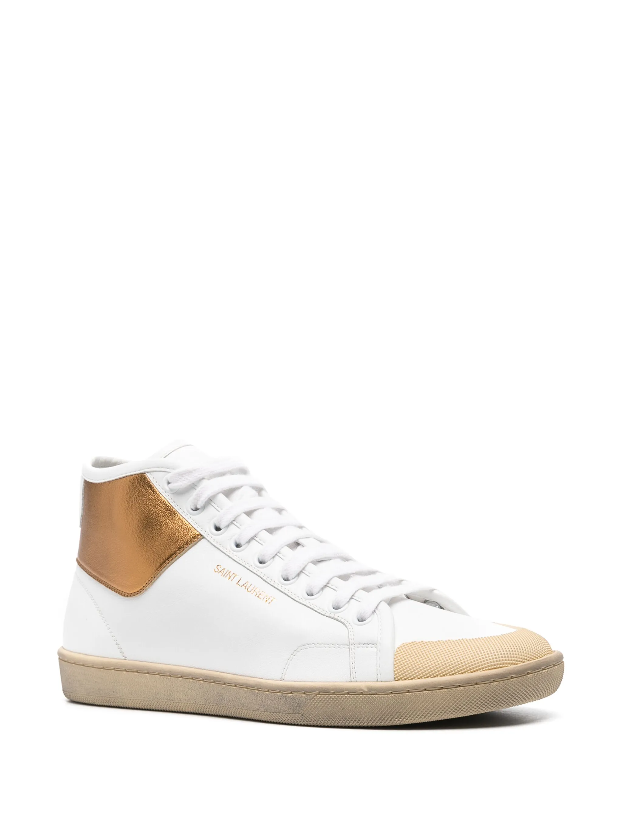 Кеды Court Classic SL/39 Saint Laurent, белый — фото 2