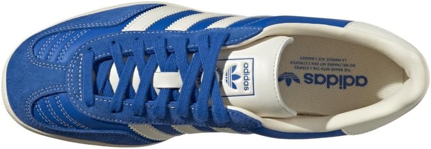 Мужские кроссовки adidas Gazelle Indoor на шнуровке, повседневные - синие — фото 4
