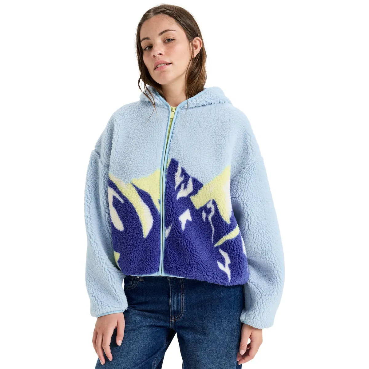 

Женская куртка Chloe Kim Print Polar Roxy, синий
