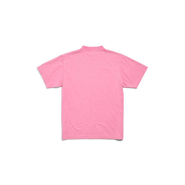 Футболка paris strass t-shirt small fit 'pink faded' Balenciaga, розовый — фото 2