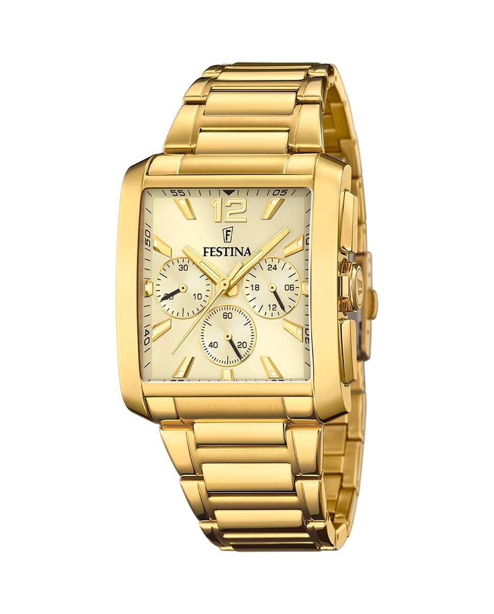 

Мужские часы F20638/2 Timeless Chronograph из золотой стали Festina, золотой