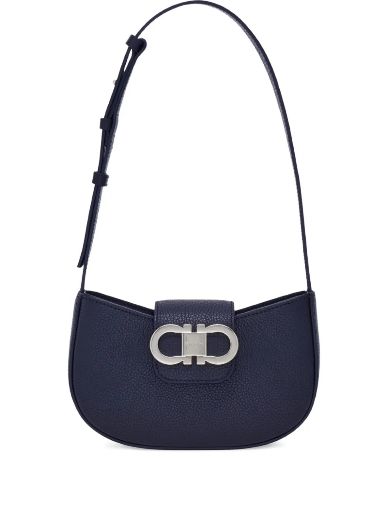 

Кожаная мини-сумка Ferragamo, синий