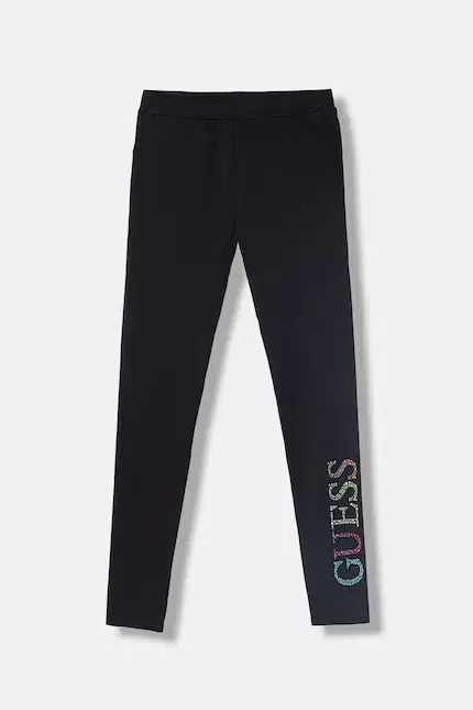 Леггинсы хлопковые детские Guess, черный