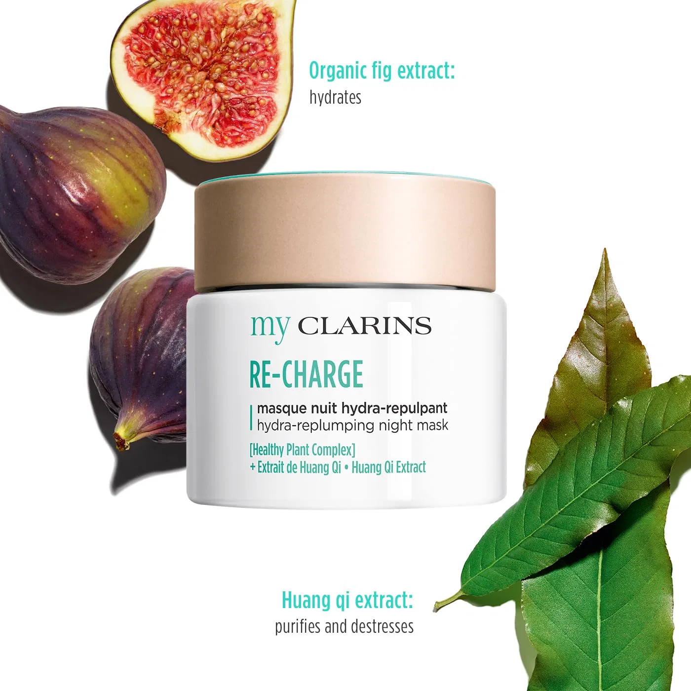 Маска для лица Clarins — Ночная увлажняющая «My RE-CHARGE Hydra-Replumping» от, 50 мл — фото 2