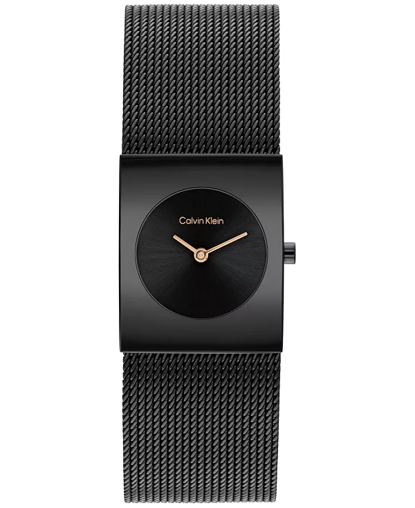 

Женские часы CK Pulse Black с сетчатым браслетом из нержавеющей стали с ip-покрытием, 21,5 мм Calvin Klein, black