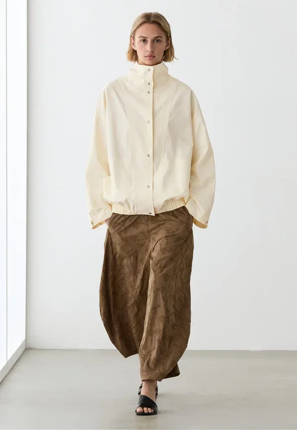 Куртка-бомбер Massimo Dutti, бежевый — фото 3