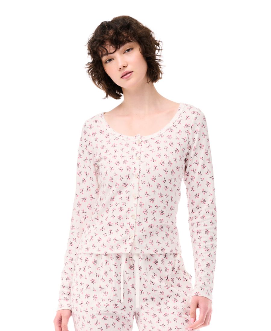 

Женский ажурный кардиган GAP, Ivory Frost Floral