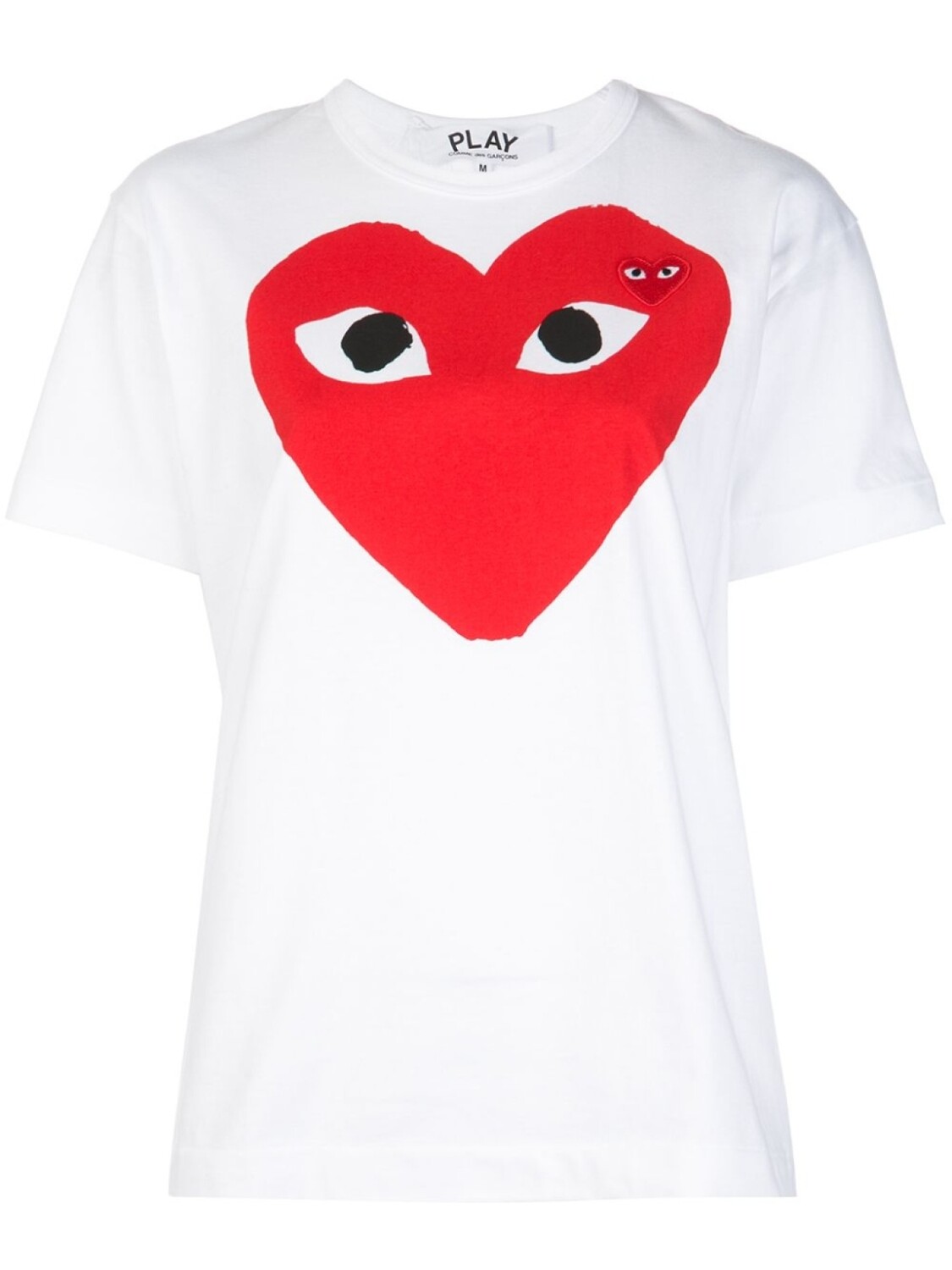 

Comme Des Garçons Play футболка из джерси с логотипом, белый